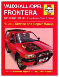 OPEL Frontera Vauxhall (1991-1998) instrukcja napraw Haynes 24h