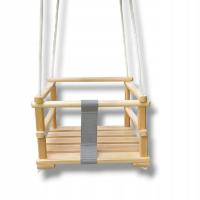 Huśtawka drewniana dla dziecka do domu ogrodu