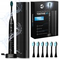 ELEKTRYCZNA SZCZOTECZKA SONICZNA DO ZĘBÓW ŁADOWARKA 6 KOŃCÓWEK ETUI