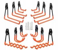 Wieszaki haki uchwyty ścienne garażowe na rower drabiny przewody 12 sztuk