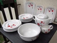 PORCELANA TUŁOWICE, SERWIS OBIADOWY na 6 OSÓB, PIĘKNY- PRL