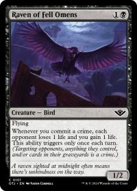 MTG 4x Raven of Fell Omens