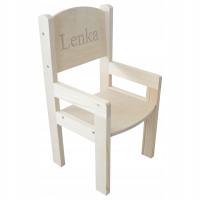 ДЕРЕВЯННЫЙ ДЕТСКИЙ СТУЛЬЧИК МАЛЫШ ГРАВЕР ИМЯ ДЕТСКАЯ КОМНАТА МЕБЕЛЬ