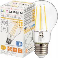 Żarówka LED E27 A60 8W=75W Filament 1055lm 360° Ozdobna Brak Migotania