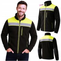Рабочая флисовая толстовка мужская рабочая светоотражающая предупреждающая