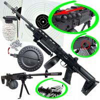 KARABIN Maszynowy AK-12 Na Kulki 6mm Air Soft Gun +Kulki Granat + 2 TARCZE