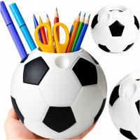 PRZYBORNIK PIŁKA NA DŁUGOPISY KREDKI ORGANIZER NA BIURKO DLA DZIECI PREZENT