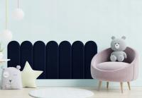 Panel Tapicerowany ścienny 3d PŁOTEK ZAOKRĄGLONY 80x30 WELUR