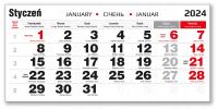Kalendaria jednodzielne 2024r. 100 szt. (dostawa na jutro)