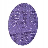 Krążek ścierny na rzep 125MM P400 na nośniku z foli 3M HOOKIT multihole