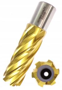 WIERTŁO RUROWE FREZ TREPANACYJNY 22mm DŁUGIE WYDŁUŻONE 22x55mm HSS TIN