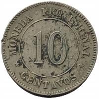 44703. Peru - 10 centavo - 1879r.