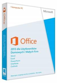 Microsoft Office 2013 Home & Business Firma BOX PC 1 PC Pudełko wer Polska