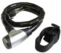 Zapięcie rowerowe 15x 800 mm na kluczyk SPENCER - Pancerne poziom 3/4