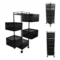 ШКАФ КУХНИ ПЕРЕДВИЖНОЙ ЖУРНАЛЬНЫЙ СТОЛИК НА КОЛЕСИКАХ ТЕЛЕЖКА 6 ЯРУСОВ 5 КОРЗИН 90КМ