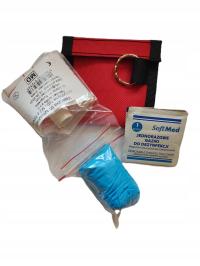 Saszetka z zestawem do pierwszej pomocy RKO w kolorze czerwonym