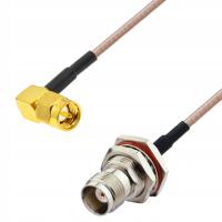 Pigtail SMA wtyk RA / TNC gniazdo RG316 1m