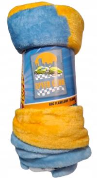 KOC Flanelowy KOCYK DZIECIĘCY 130 x 160 Carbotex HOT WHEELS.