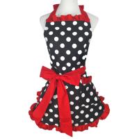 FARTUCH KUCHENNY DAMSKI Z PASKIEM SZYJĘ I KIESZENIĄ