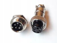 ZŁĄCZE GX12-5 WTYK+GNIAZDO 5 PIN