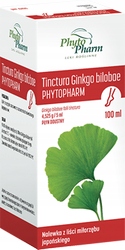 TINCTURA GINKGO BILOBAE,miłorząb,100G (PHYTOPHARM)