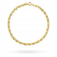 Bransoletka Złota Damska Irydia 2,50mm Szeroka pr 585 Grawer Gratis