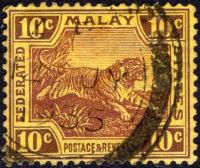 Federated Malay States 10 c.