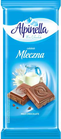 Молочный шоколад 90 г Alpinella