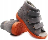 Papcie do szkoły z wysokim usztywnionym zapiętkiem na rzepy Dawid 010