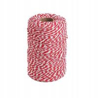 BAWEŁNIANA LINKA DEKORACYJNA ŚWIĄTECZNA DO PAKOWANIA PREZENTÓW, 50m x 2mm