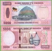 RWANDA 5000 FRANCS 2024 P-W45 UNC NOWOŚĆ