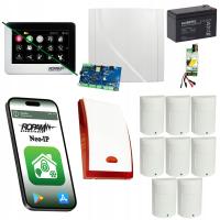 ZESTAW ALARMOWY ROPAM 8x CZUJNIK RUCHU PARADOX PROFESJONALNY ALARM IP WIFI