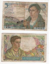 FRANCJA 1943 5 FRANCS