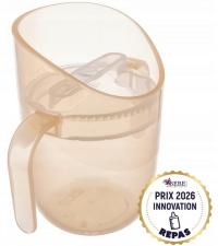 LOVI GENIUS 150ML ТРЕНИРОВОЧНАЯ КРУЖКА ДЛЯ ОБУЧЕНИЯ ПИТЬЮ С РУЧКАМИ 6M NUDE