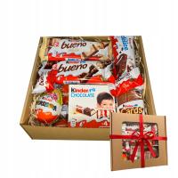 PREZENTOWY ZESTAW SŁODYCZY KINDER BOX CZEKOLADOWY NA MIKOŁAJA ŚWIĘTA