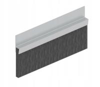 USZCZELKA SZCZOTKOWA H 50mm ALUMINIUM 1m