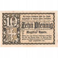 Banknot, Niemcy, OPPELN, 10 Pfennig, place, UNC(63