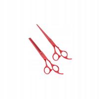 Zestaw Nożyczki + Degażówki WMARK D78-PS014 6'0 + 6'0 Czerwone