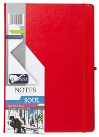 Notes A4 Soul kratka czerwony