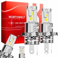 ŻARÓWKI H4 LED LEDOWE Homologacja MIJANIA Drogowe MOCNE 100W 2szt