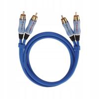 OEHLBACH BEAT! INTERLINK Blue 1m kabel audio 2 x RCA Niebieski