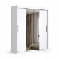 ШКАФ-КУПЕ С ЗЕРКАЛОМ 180СМ БЕЛЫЙ