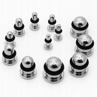 Taper rozpychacz stalowy do uszu w półrozmiarze (co 0.5mm)