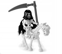 LEGO śmierć szkielet / kościotrup + koń + kosa