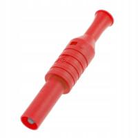 Wtyk bezpieczny 4 mm z tuleją stałą, przykręcany