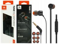 Słuchawki przewodowe JBL T110 Pure Bass dokanałowe mikrofon czarne
