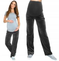Spodnie ciążowe welurowe welur w ciąży S/36 g.3069