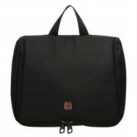 Kosmetyczka turystyczna męska podróżna na wieszaku Benetti czarna