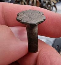NumisMATI 444 старинное бронзовое кольцо