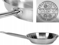 YATO PATELNIA NIERDZEWNA TRADYCYJNA INDUKCYJNA STALOWA KUCHENNA 28 cm